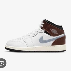 Nike Jordan White and Brown Sneakers